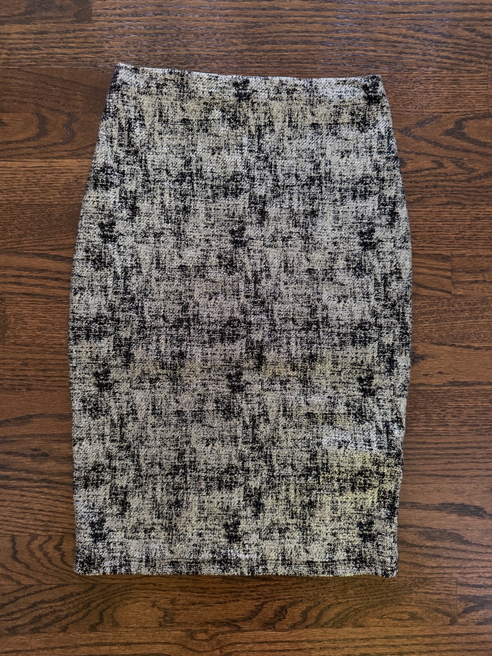 Alythea Black and White Textured Mini Skirt